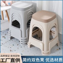 Thickened plastic stool